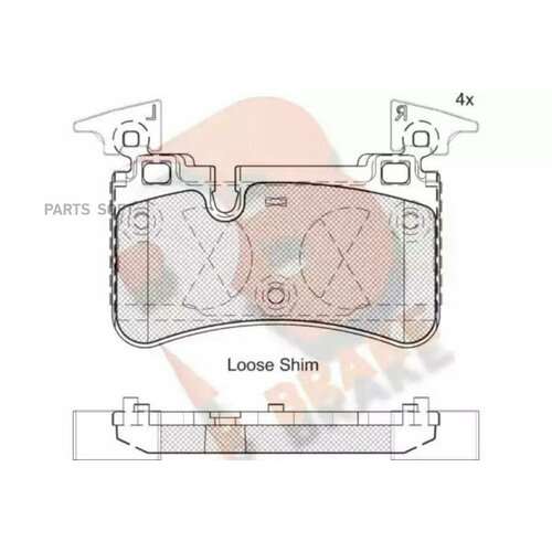 Дисковые тормозные колодки R BRAKE R BRAKE RB2209