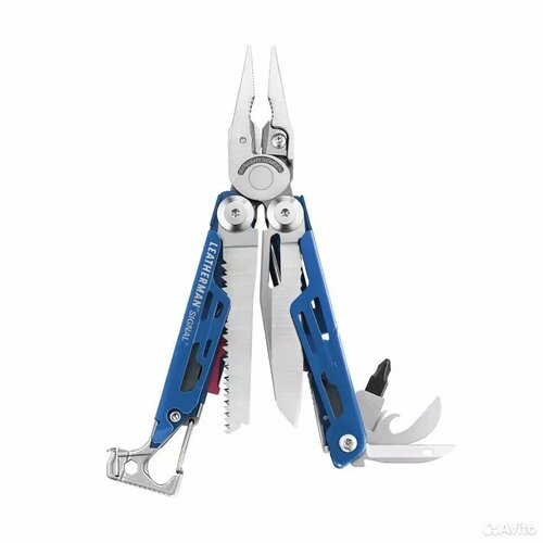 Мультитул Leatherman Signal, 19 функций, синий, нейлоновый чехол