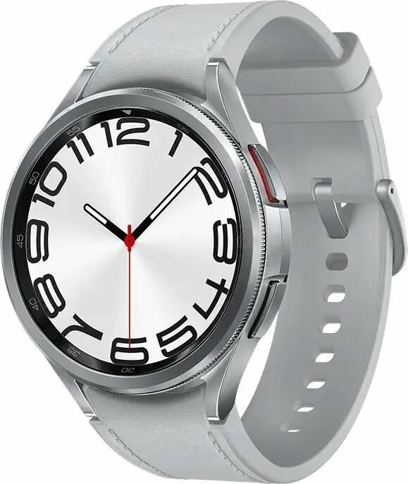 Смарт-часы Galaxy Watch 6 Classic 47мм, 1.5", серебристый/серебристый [sm-r960nzsacis]