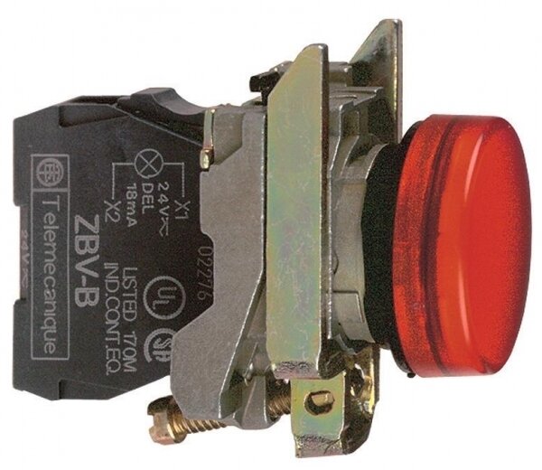 Лампа сигнальная красная светодиодная XB4BVB4