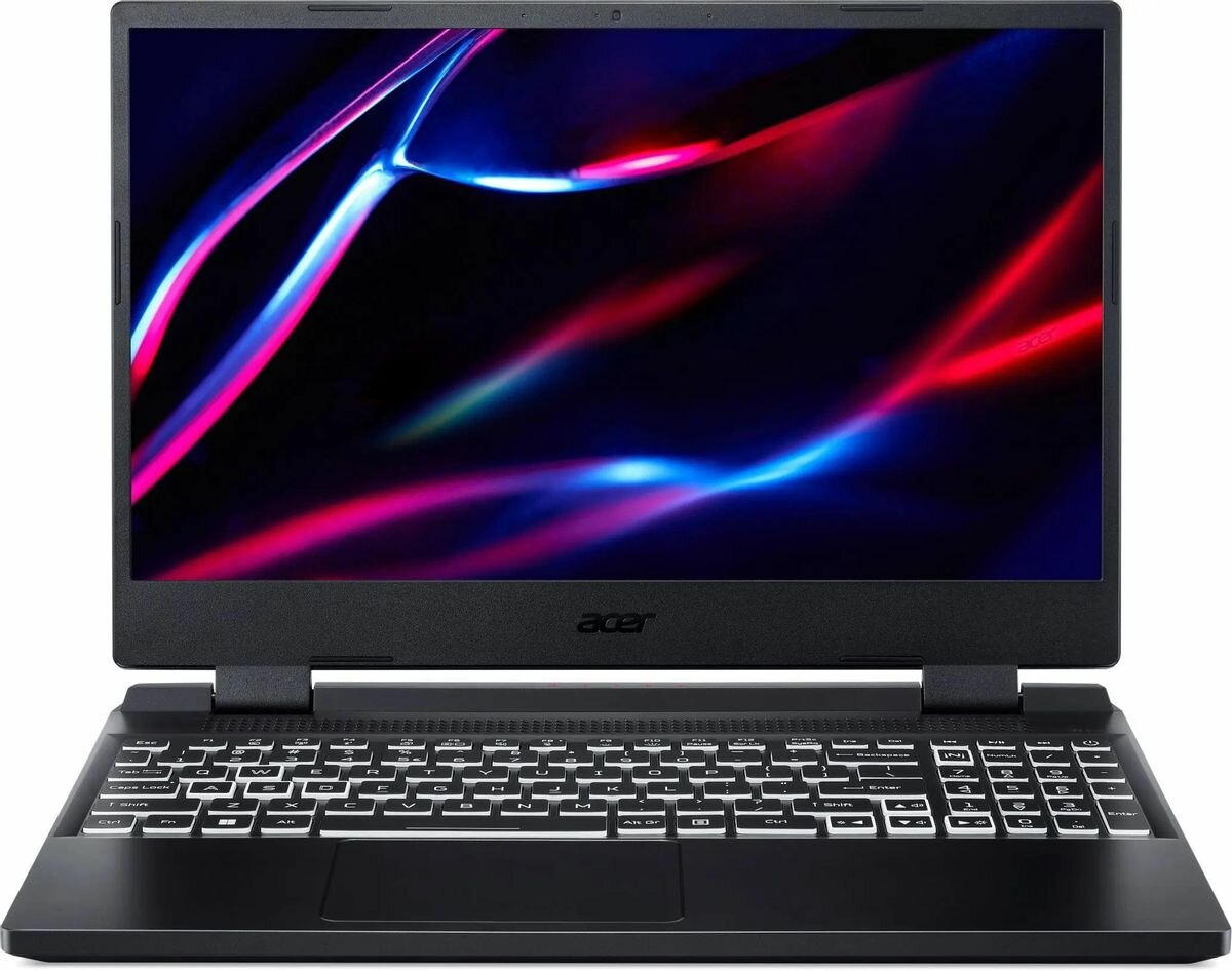 Ноутбук игровой Acer Nitro 5 AN515-58-97QP, 15.6", IPS, Intel Core i9 12900H 2.5ГГц, 14-ядерный, 16ГБ DDR4, 512ГБ SSD, NVIDIA GeForce RTX 4060 для ноутбуков - 8 ГБ, без операционной системы, черный [nh. qm0em.001]