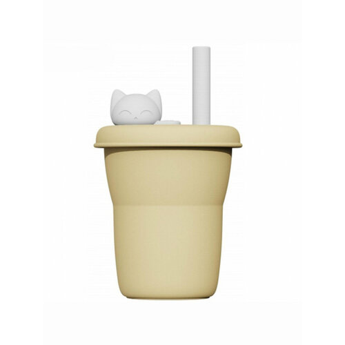 Силиконовый стакан Jordan Judy Silicone Сup Kitten 480 ml Yellow (KT054)