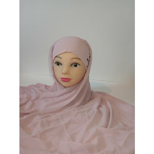 фото Хиджаб хиджаб жасмин, размер 55, розовый нет бренда