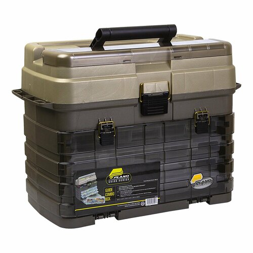 ящик plano 4 by rack system 3500 135402 Ящик Plano 759201 GS Box Gray/Sand W/4 Utilities (45.5cm x 28.2cm x 38.6cm)