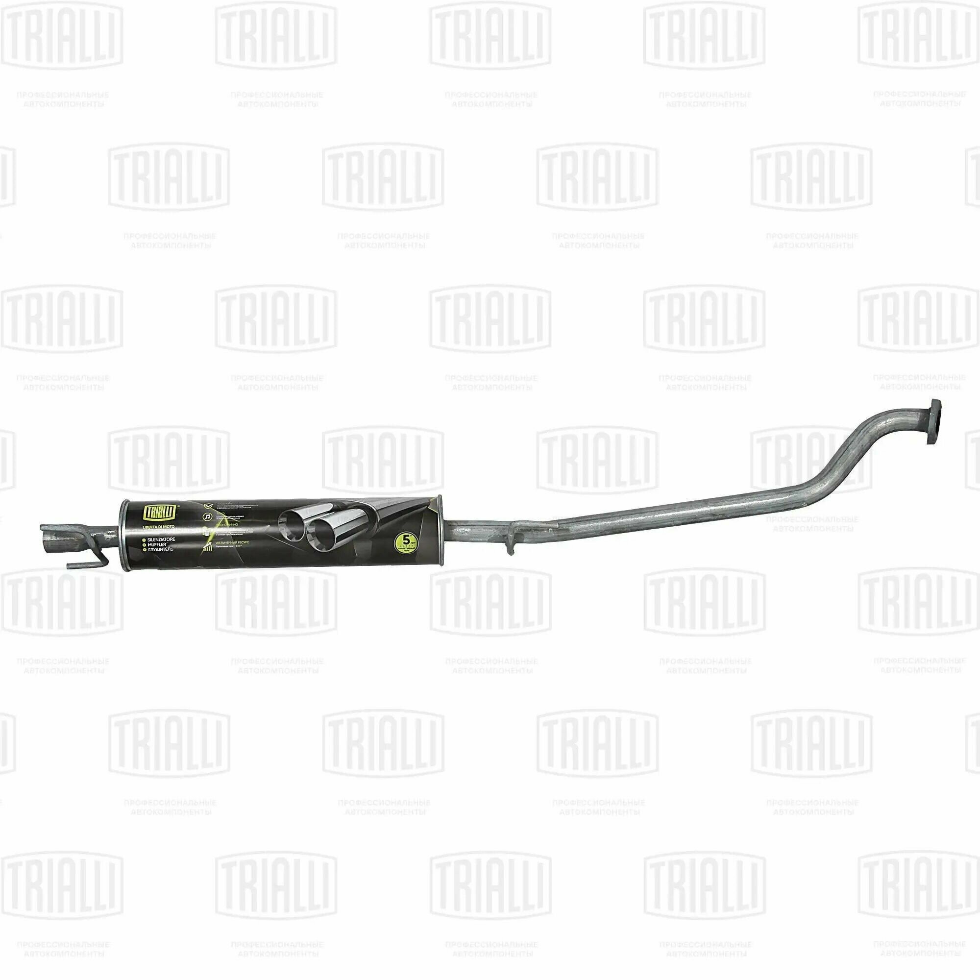 Глушитель дополнительный (резонатор) Astra G (98-) алюм. (TRIALLI) EAM 2101 - фото №11