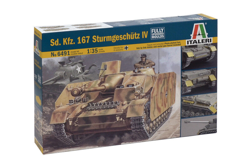 Сборная модельi Немецкая самоходная артиллерийская установка Sturmgeschuetz IV (1/35) 6491 Italeri