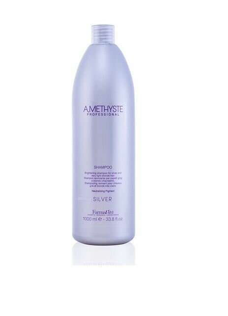 Шампунь для осветленных и седых волос Farmavita Amethyste Silver Shampoo, 1000 мл