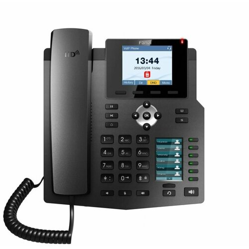 IP-телефон Fanvil X4G 4 SIP аккаунта цветной 28 дисплей 320 240 конференция на 3 абонента поддержка POE 1000 Mbps 7880₽