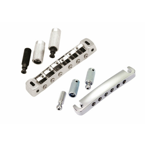 Сет замковый Бридж GOTOH 510FB + Струнодержатель GOTOH 510FA, хром бридж gotoh ge 103bс хром