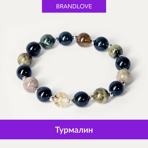 Браслет-нить BL Jewelry Zen, малахит, ангелит, лабрадор, агат, амазонит, коралл, гранат, турмалин, перламутр, 1 шт., размер 19 см, фиолетовый