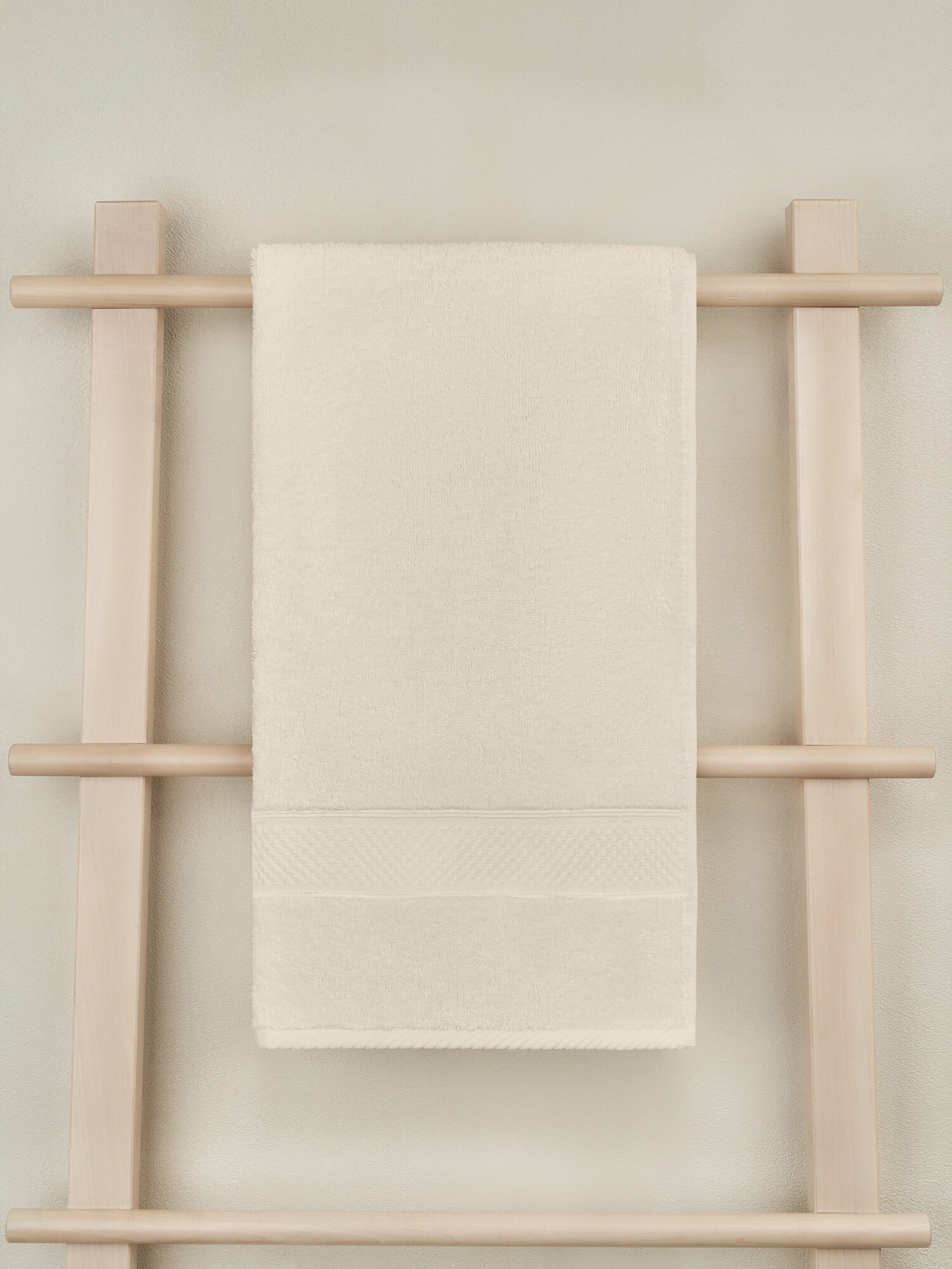 Полотенце банное махровое 50х90 Miranda Soft, Экрю - фотография № 5