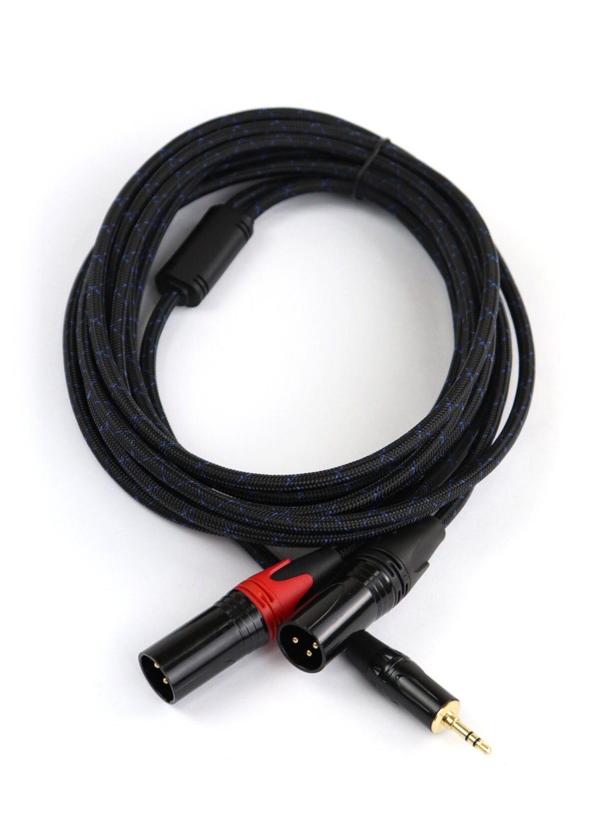 Аудио Y-кабель jack 3.5 -> 2 x XLR, 3 м, AuraSonics J35Y2XM-3