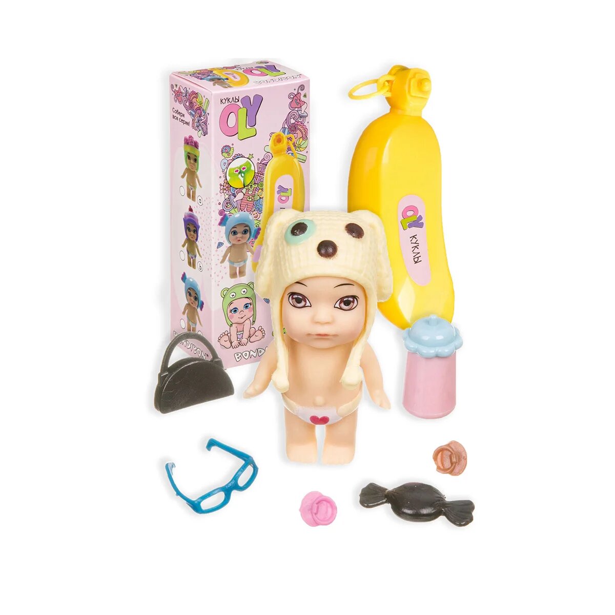 Набор игровой куколка "OLY" в банане, девочка (С, ВВ3842) Bondibon - фото №13