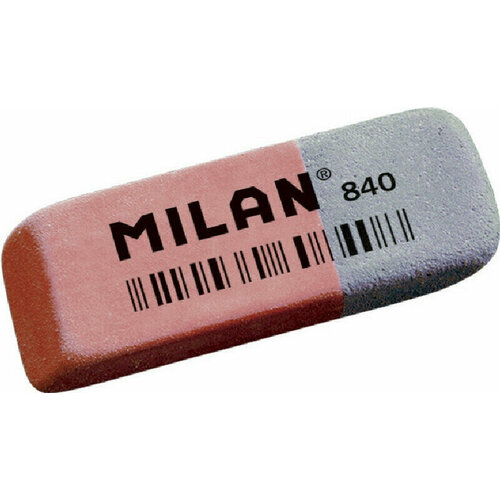 Ластик Ластик каучуковый Milan 840 комбинир. для стирания чернил и графита 7 шт