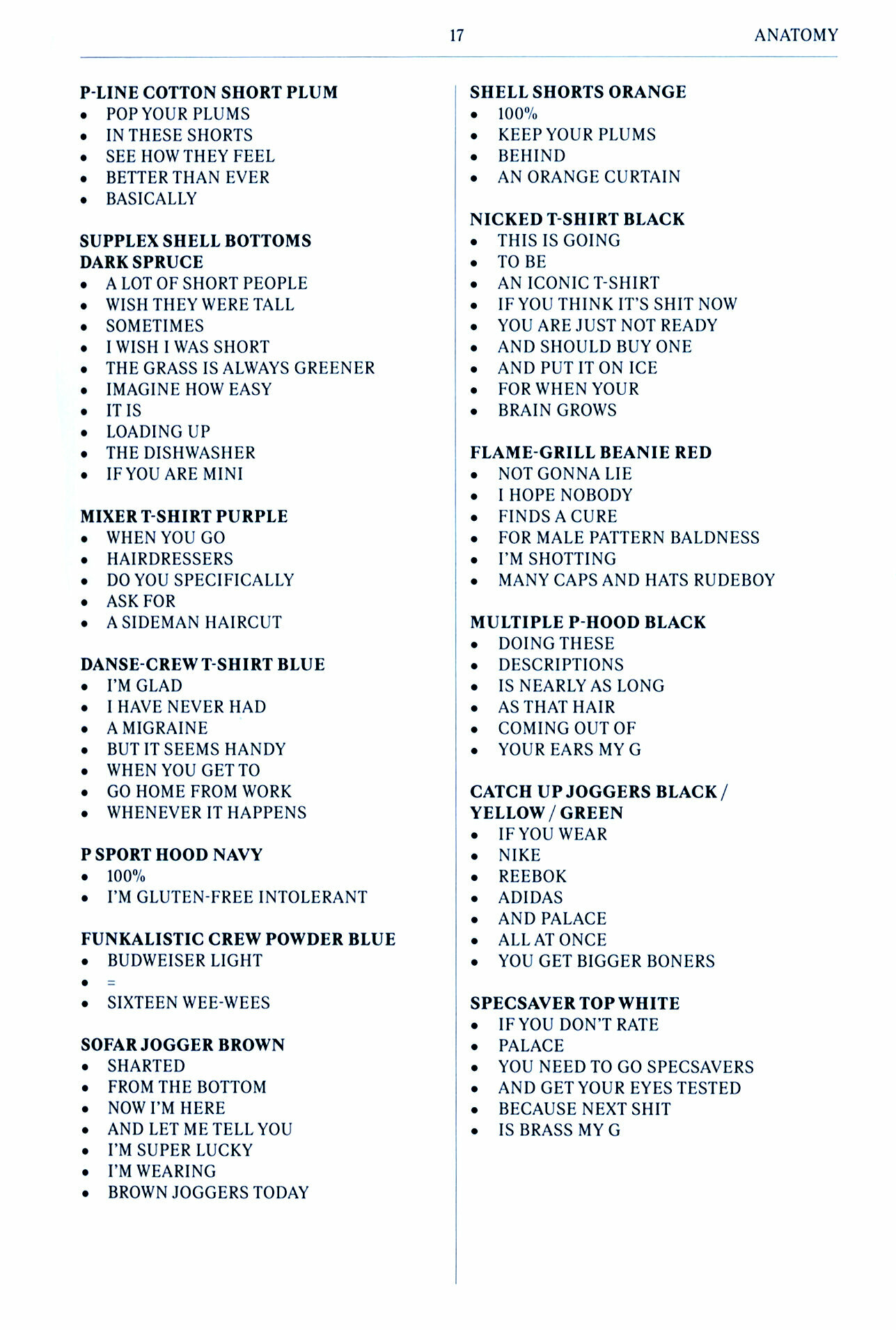 Palace Product Descriptions. The Selected Archive - фото №2