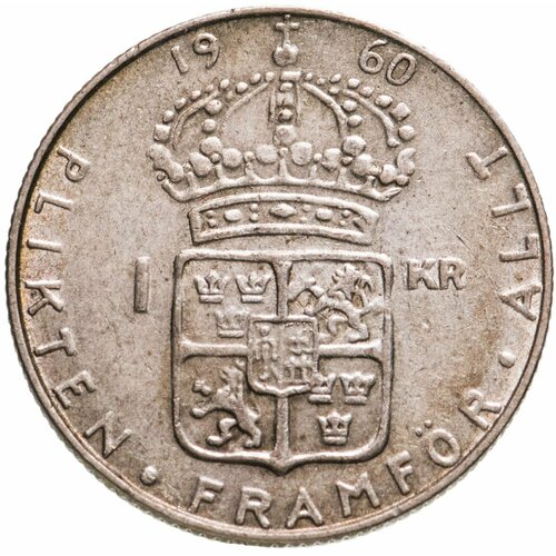 Швеция 1 крона (crown) 1960 гренландия 1 крона 1960 г