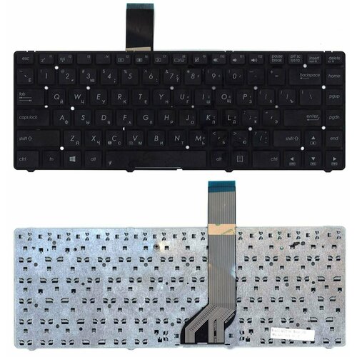 Клавиатура для ноутбука Asus K45A K45DE K45V K45V черная без рамки клавиатура для ноутбука asus x541 черная без рамки