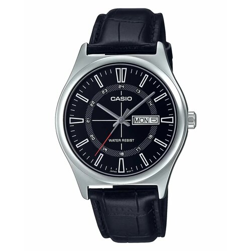 Наручные часы CASIO Collection MTP-V006L-1C, MTP-V006L-1CUDF, черный, серебряный