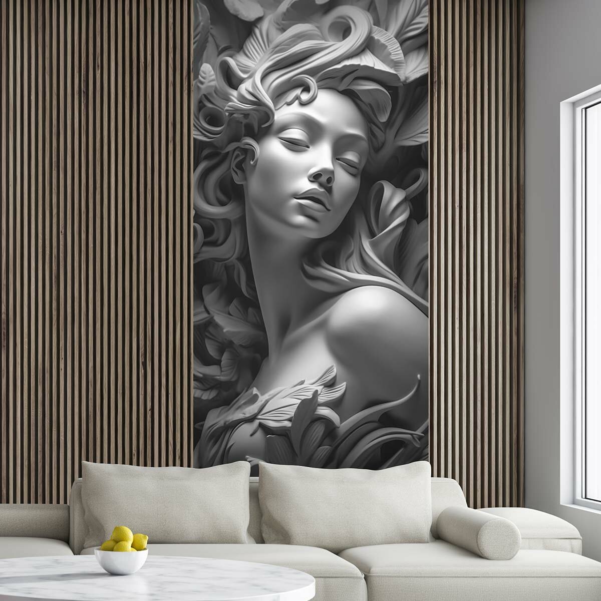 фото Фотообои флизелиновые с виниловым покрытием VEROL "Барельеф", 200х95 см, моющиеся обои на стену, декор для дома