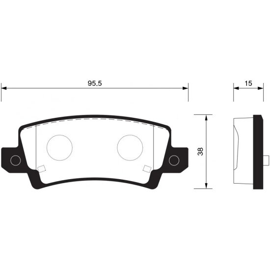 Колодки тормозные задние Sangsin Brake для Toyota Corolla 1.4-1.8 00-, 4 шт