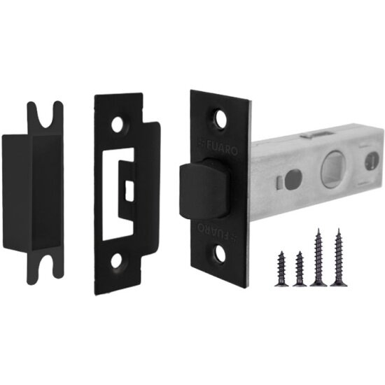 Защелка врезная Fuaro PLASTP12-45-25 BL черный