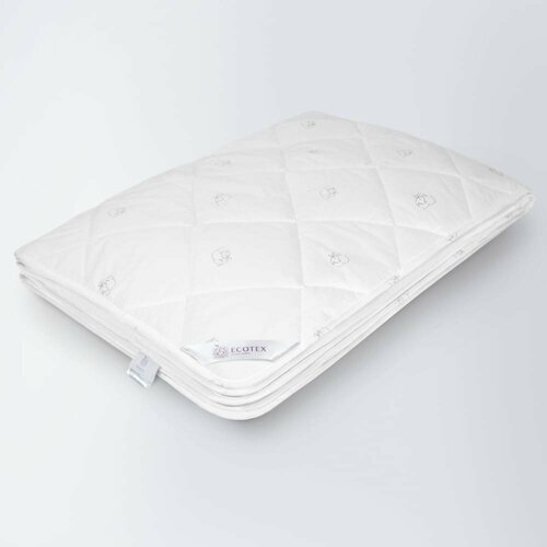 Ecotex Одеяло стеганое всесезонное Коттон/хлопковое волокно, чехол хлопок 100, 2 спальное, 172x205 ОК2 4607132571307