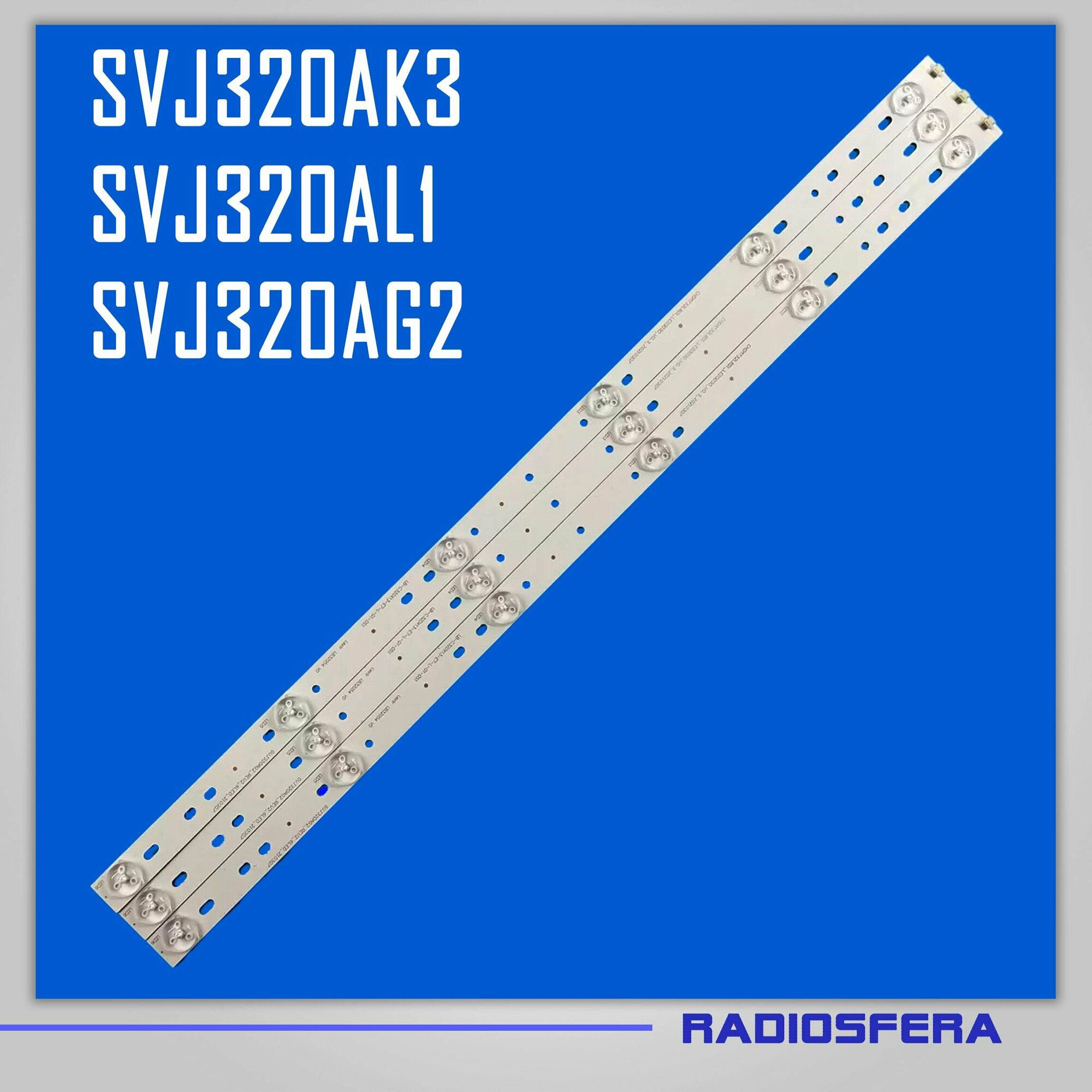 Led подсветка SVJ320AK3_Rev01_6Led/SVJ320AL1_Rev01_6Led для для BBK 32LEM-3081/T2C 32LEM-1018/T2C TELEFUNKEN TF-LED32S22T2 DEXP H32B7300C