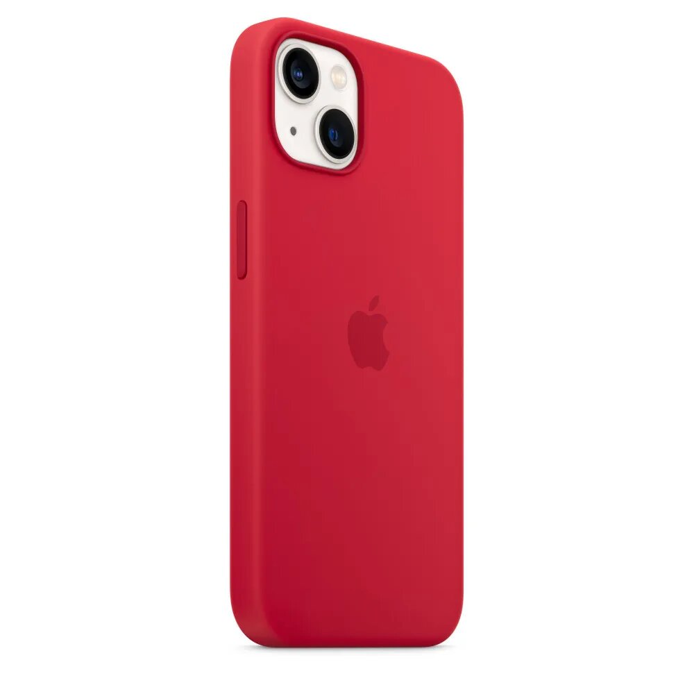 Чехол силиконовый MagSafe для iPhone 13 Mini Red с анимацией NFC, Silicone case MagSafe для айфон 13 мини - Красный — фото 1