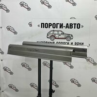 Кузовные пороги комплект Додж Калибер, 2006-2013г, оцинкованное сталь 1мм, полный профиль