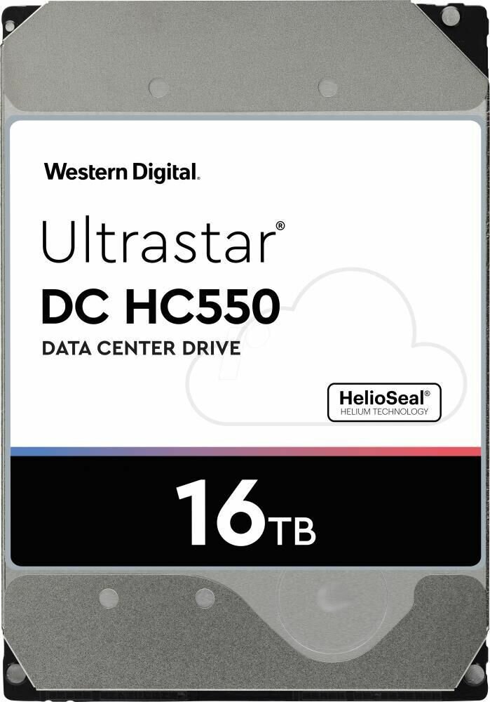 Жесткий диск SATA 16TB 7200RPM 6GB/S 512MB DC HC550 WUH721816ALE6L4_0F38466 WESTERN DIGITAL