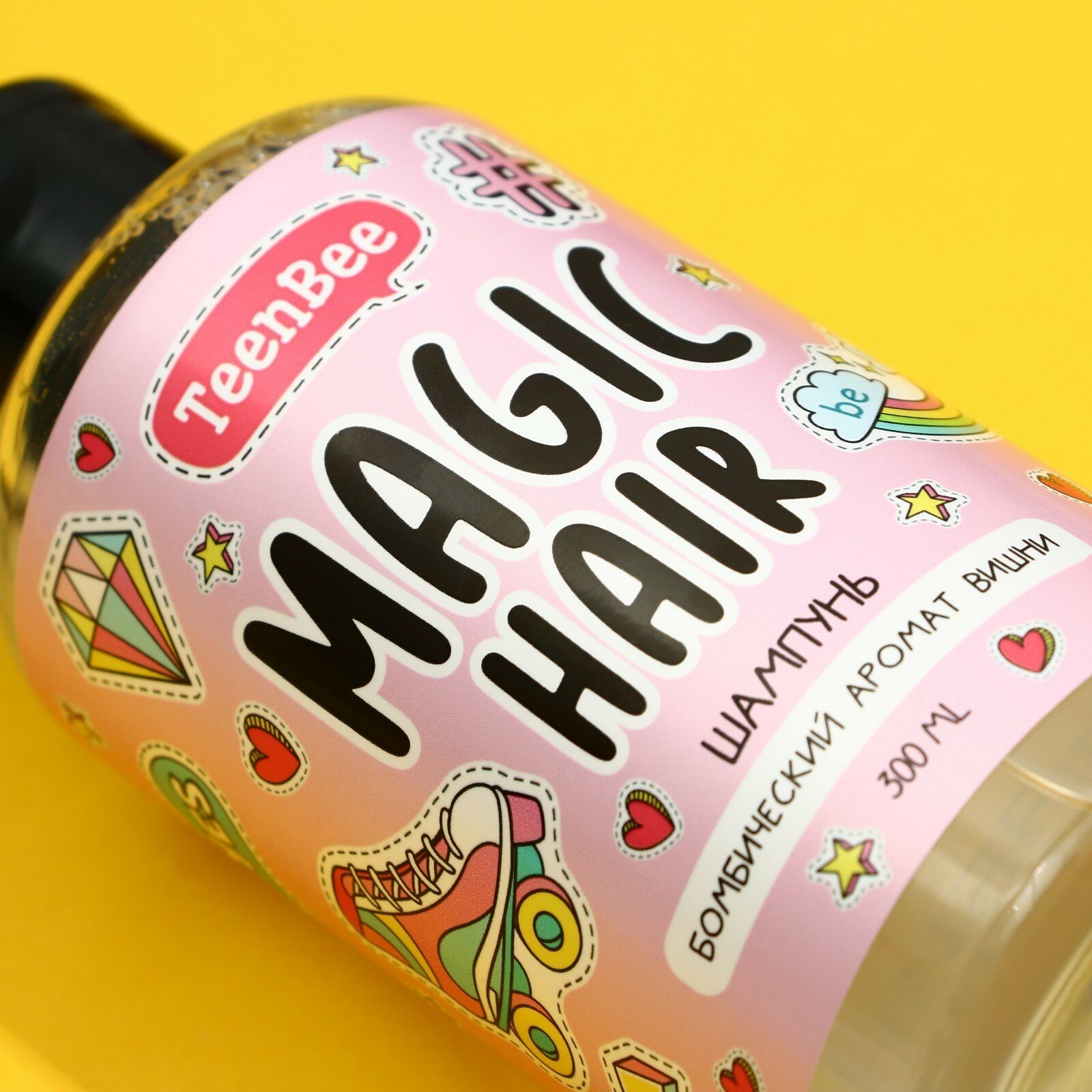 Шампунь для волос женский "Magic hair" с ароматом вишни, 300 мл — фото 1