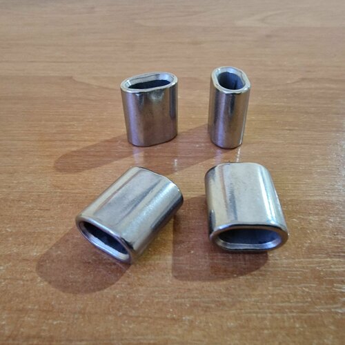 Зажим втулка из нержавеющей стали А4 DIN 3093 M15 для троса 15 мм 4 шт 490₽