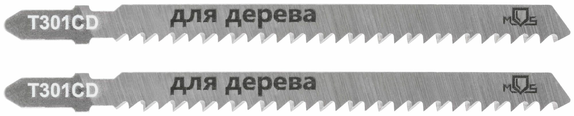 Полотна для эл. лобзика T301CD по дереву HCS 116 мм 2 шт.