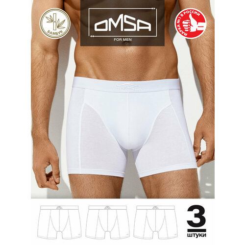 фото Трусы omsa, комплект из 3 шт., размер l, bianco