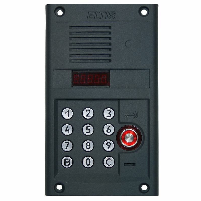 DP420-TD22 (чёрно-серый муар) блок вызова домофона Eltis