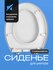Сиденье для унитаза BIRD HOUSE, с крышкой, микролифт, белая, плас...