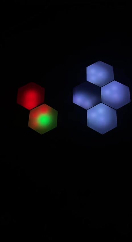 Умный RGB модульный , декоративный светильник "соты" со светомузыкой 12шт — фото 1