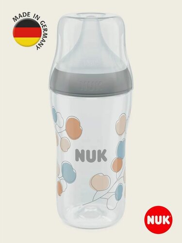 Изображение товара Бутылочка для кормления новорожденного 260 мл NUK PERFECT MATCH с силиконовой соской с отверстием M с 3-х месяцев