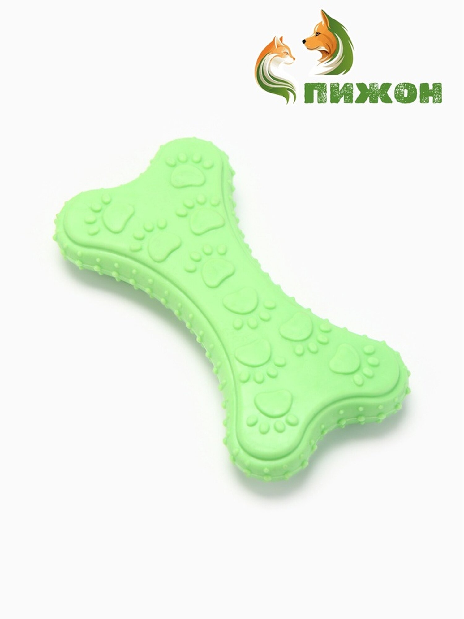 Игрушка жевательная "Собачье удовольствие" TPR 105 см зелёная