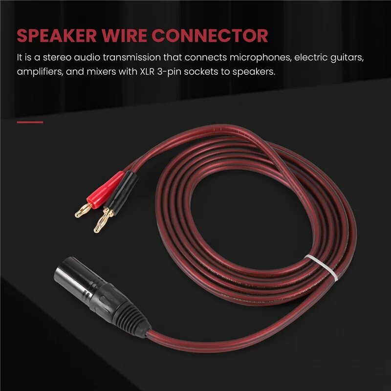 Аудиокабель XLR-банан 3-контактный Hi-Fi XLR3 Pro