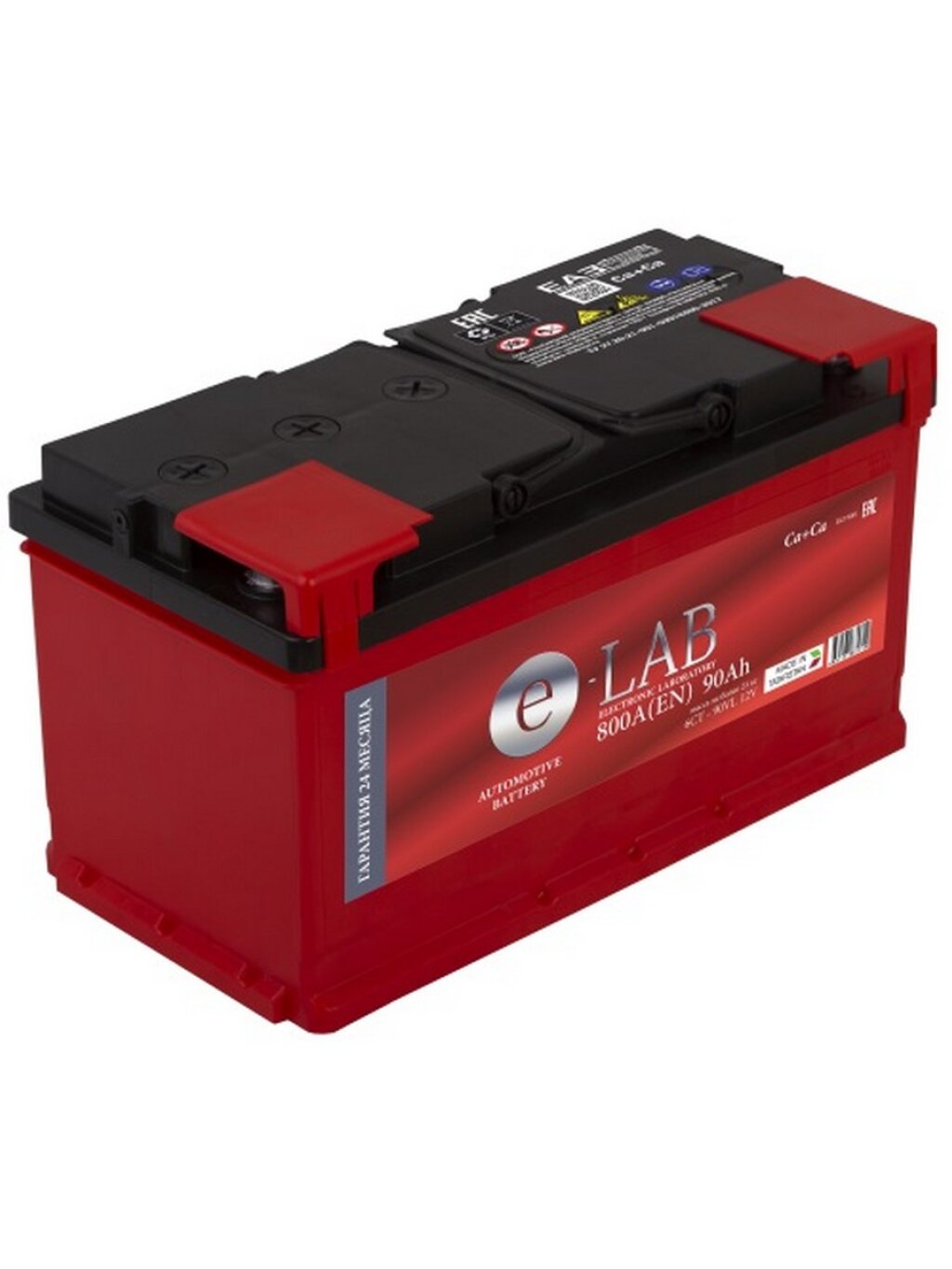 Аккумулятор легковой E-Lab 90 а/ч 800А Прямая полярность