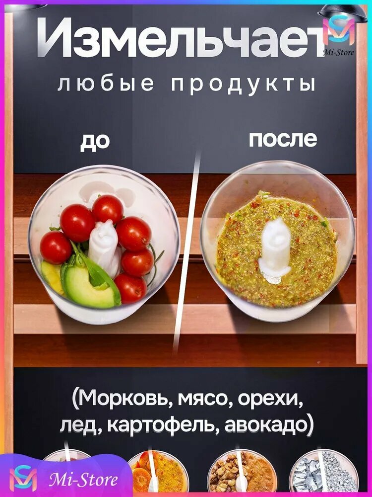 Блендеры Погружные Xiaomi Xiaomi Погружной блендер 6E33DEFBEEB549DC8EA74210961154FA, серебристый, черный