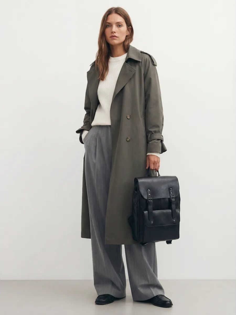 Рюкзак Daniele Riccardi, фактура гладкая, черный — фото 1