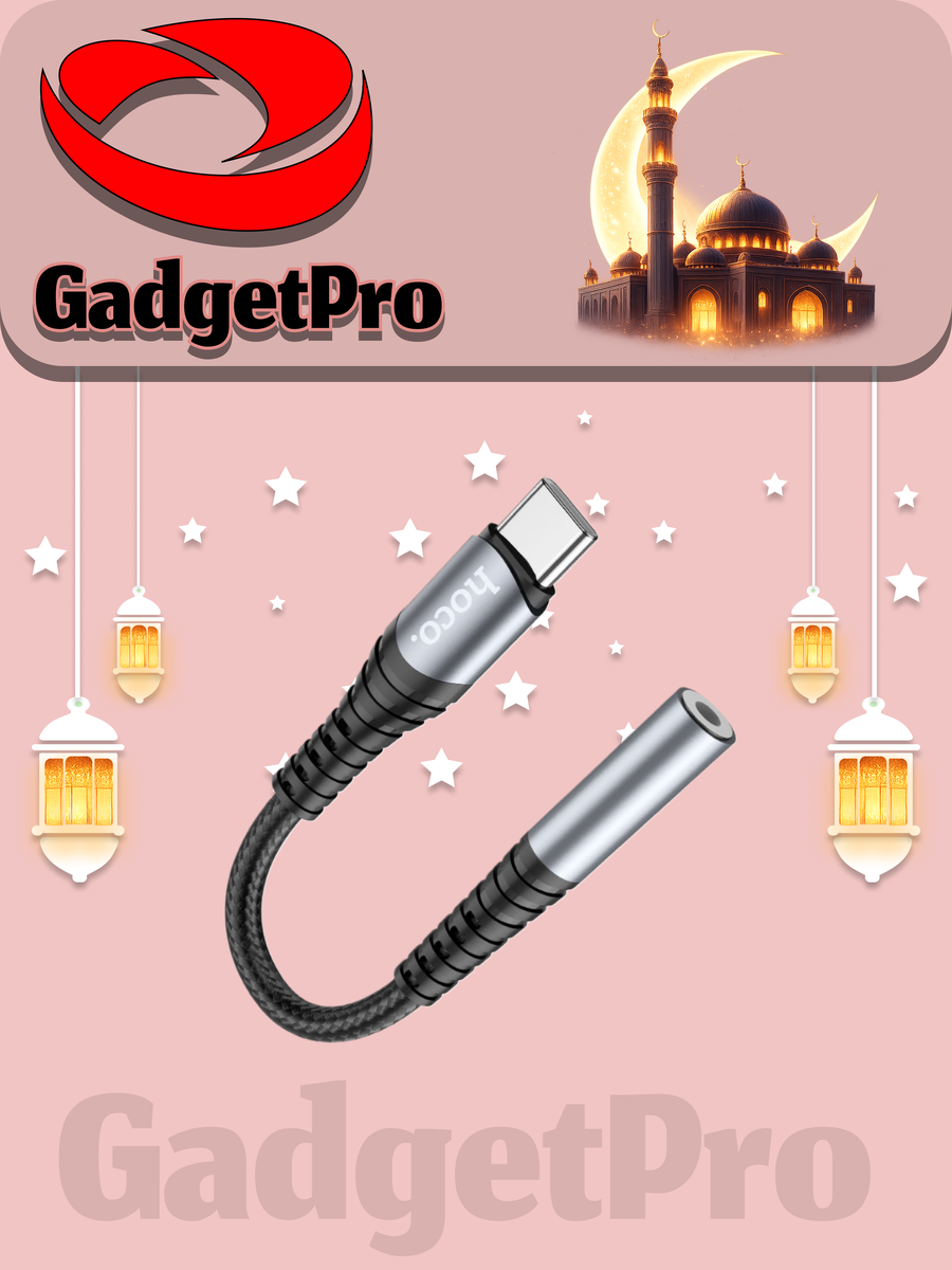 Адаптер переходник Hoco LS33, для зарядки и аудио, Lightning, белый — фото 1