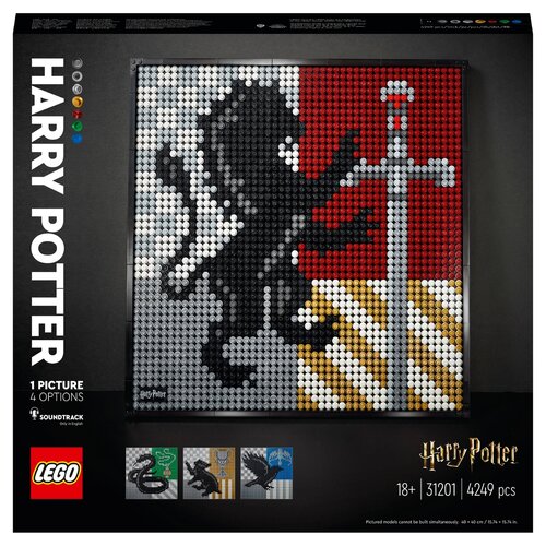 Конструктор LEGO ART 31201 Harry Potter Hogwarts Crests Гербы Хогвартса, 4249 дет.