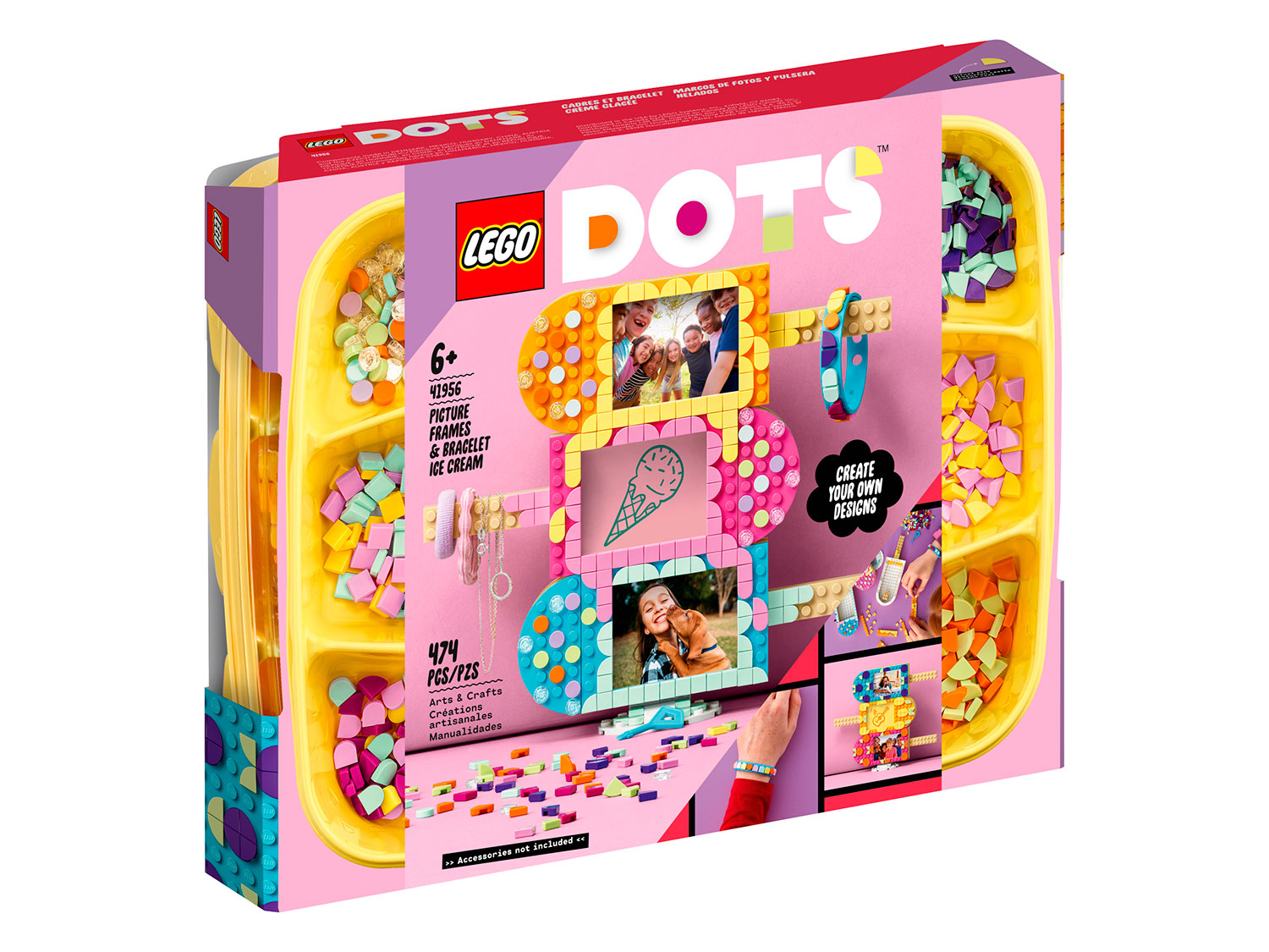 Конструктор LEGO DOTs 41956 "Фоторамки и браслет «Мороженое"