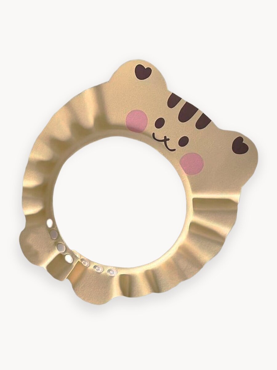 Козырек для купания малыша картофан с защитой от попадания шампуня в глазки, бежевый