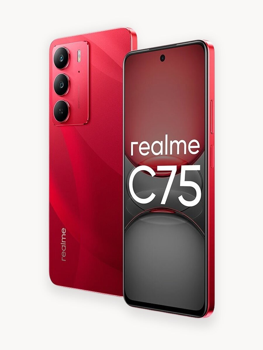 Realme C75 8/128 ГБ RU, Dual nano SIM, красный