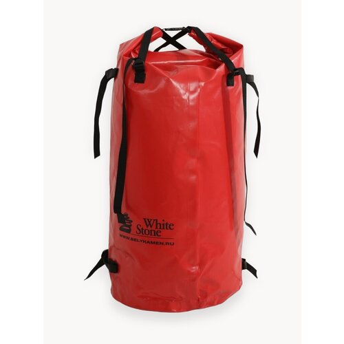 Гермомешок Белый камень, ПВХ, 130л красный, водонепроницаемый, для рыбалки/сплава/туризма/сапборда