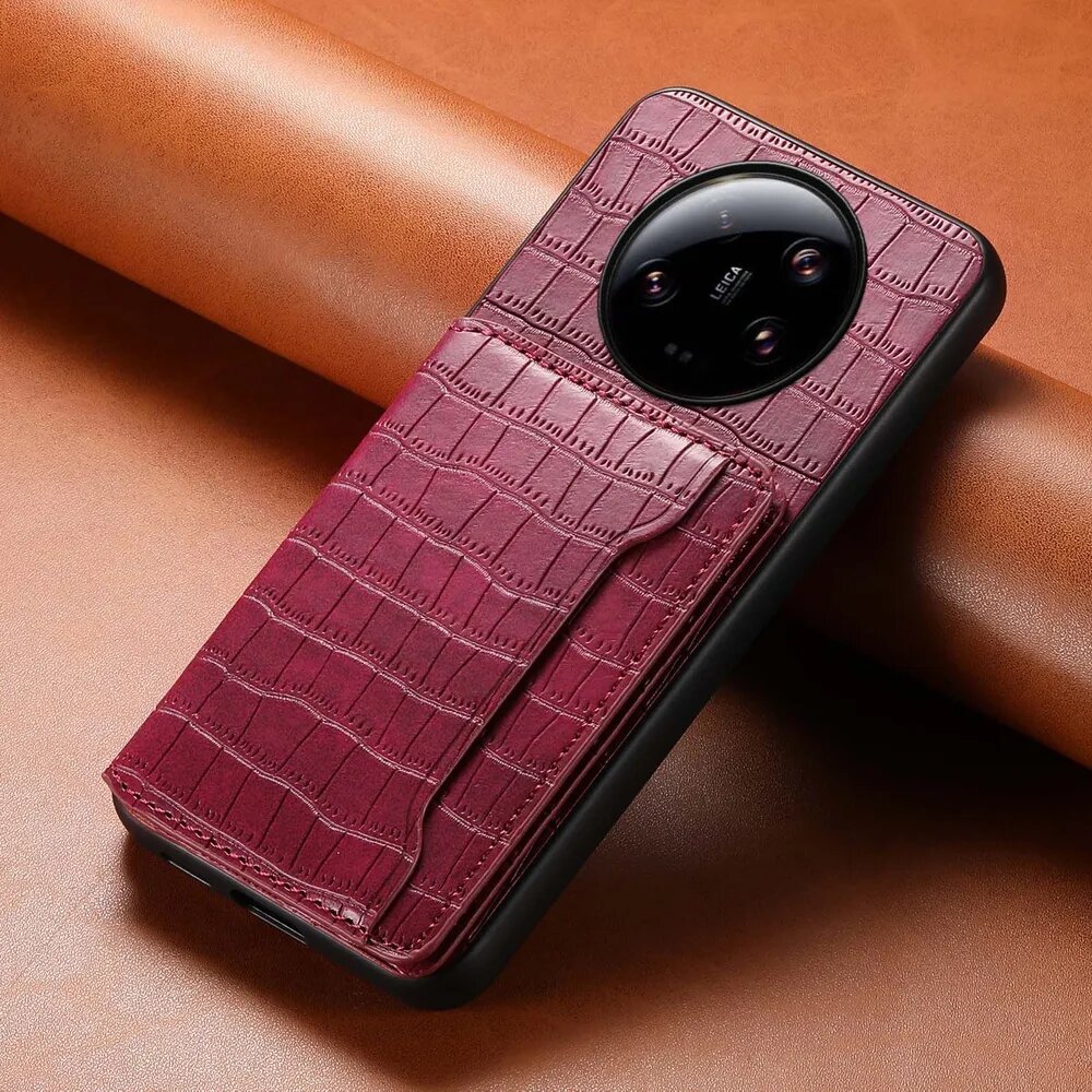 Denior Защитный кожаный чехол для Xiaomi 14 Ultra (Сяоми 14 Ультра, Ксиаоми 14 Ультра)